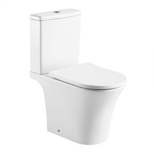 Kartell Kameo Close Coupled Rimless WC with Cistern and Toilet Seat