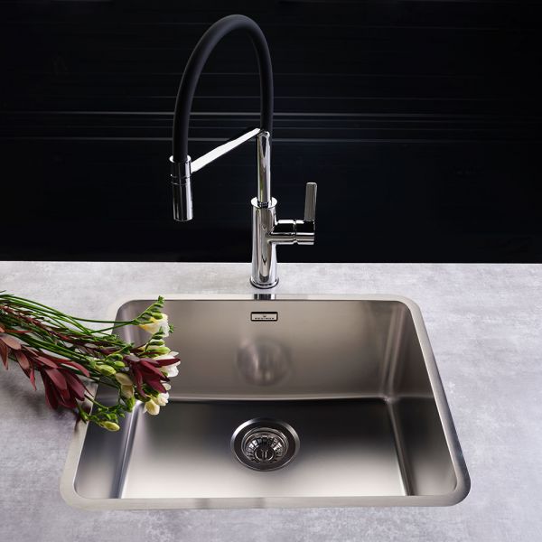 Reginox Kansas Single Bowl Stainless Steel Kitchen Sink 540 x 440mm #4