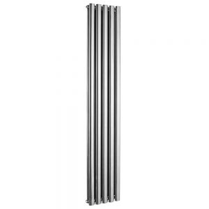 Kartell K Rad Aspen Double 1800 x 250 Stainless Steel Oval Tube Designer Radiator