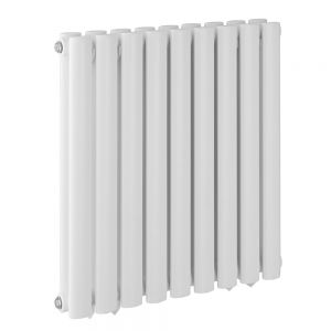 Kartell K Rad Aspen Double White 600 x 360 Oval Tube Designer Radiator