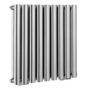 Kartell K Rad Aspen Double 600 x 550 Stainless Steel Oval Tube Designer Radiator