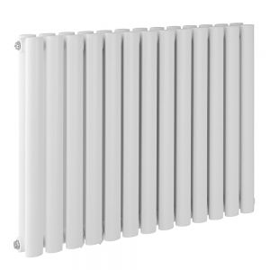 Kartell K Rad Aspen Double White 600 x 1140 Oval Tube Designer Radiator