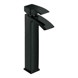Kartell Fiuto Nero Matt Black Tall Basin Mixer Tap