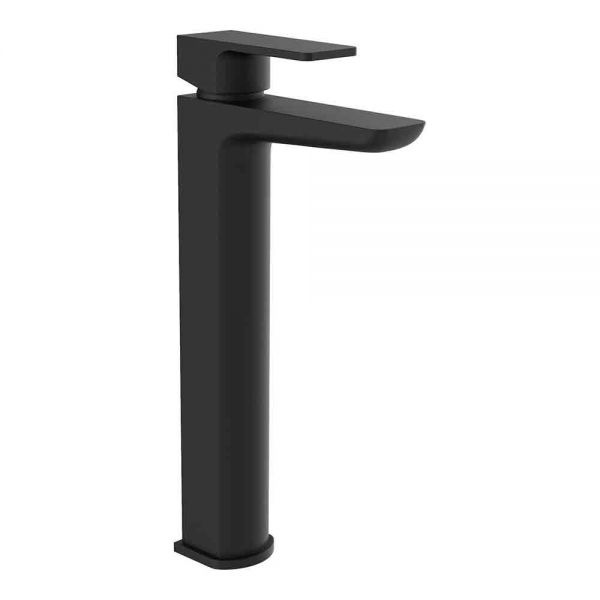 Kartell Kolt Matt Black Tall Basin Mixer Tap
