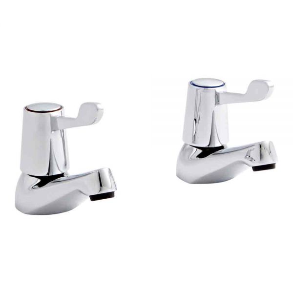 Kartell Leva Chrome Basin Pillar Taps