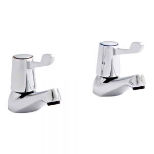 Kartell Leva Chrome Basin Pillar Taps