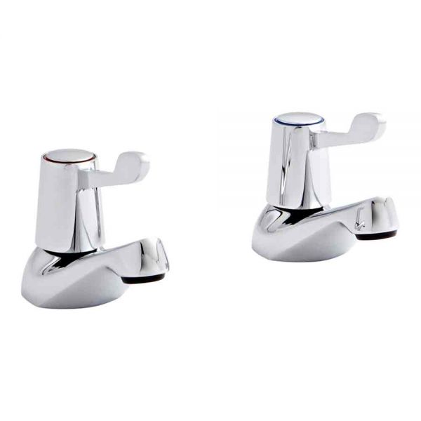 Kartell Leva Chrome Bath Pillar Taps