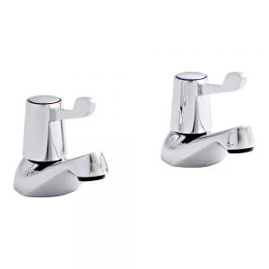 Kartell Leva Chrome Bath Pillar Taps