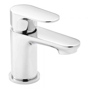 Kartell Mirage Chrome Mini Basin Mixer Tap with Click Waste