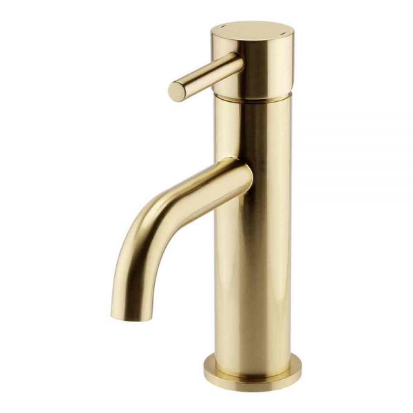 Kartell Ottone Brushed Brass Mono Basin Mixer Tap