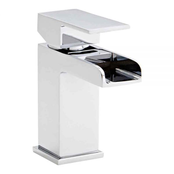 Kartell Phase Waterfall Chrome Mono Basin Mixer Tap with Click Waste