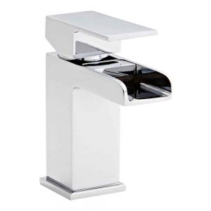 Kartell Phase Waterfall Chrome Mini Basin Mixer Tap with Click Waste