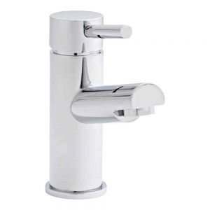 Kartell Plan Chrome Mono Basin Mixer Tap with Click Waste
