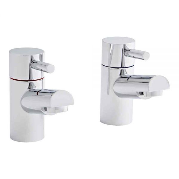 Kartell Plan Chrome Basin Pillar Taps