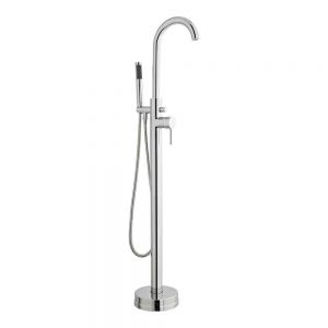 Kartell Plan Chrome Floor Standing Bath Shower Mixer Tap