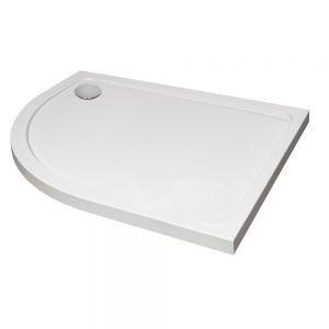 Kartell 45mm 900 x 760 Offset Quadrant Left Hand Shower Tray KRQL0976L