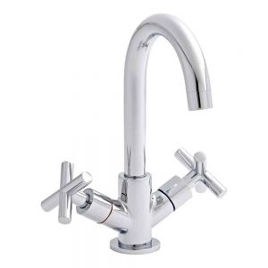 Kartell Times Chrome Mono Basin Mixer Tap with Swivel Spout