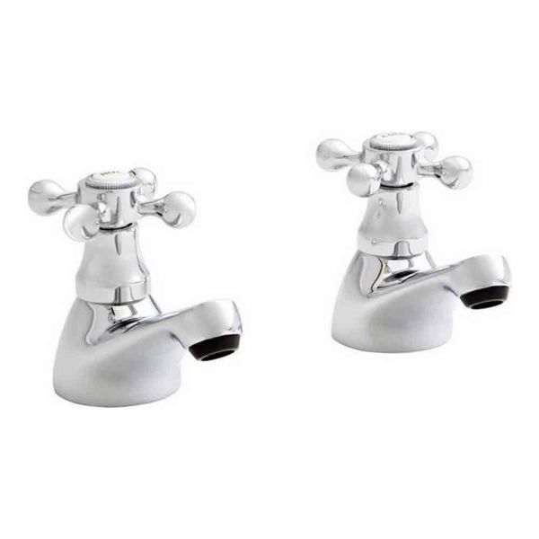 Kartell Viktory Chrome Bath Pillar Taps