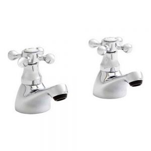 Kartell Viktory Chrome Bath Pillar Taps