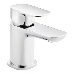 Kartell Visage Chrome Mini Basin Mixer Tap with Click Waste