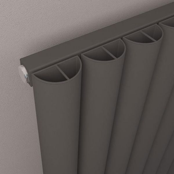 Eastbrook Kelmscott 1800 x 485 Matt Anthracite Aluminium Designer Radiator #4