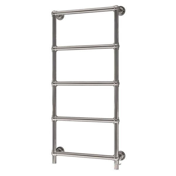 Eastbrook Kennet Dry Element 1253 x 600 Chrome Electric Traditional Towel Rail