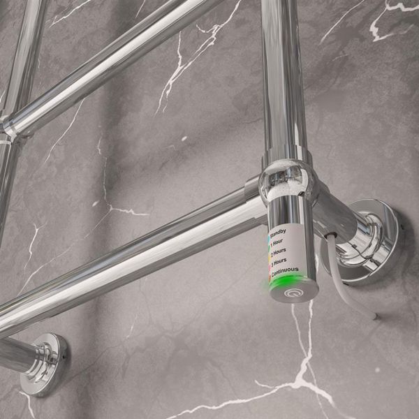 Eastbrook Kennet Dry Element 745 x 600 Chrome Electric Traditional Towel Rail #4