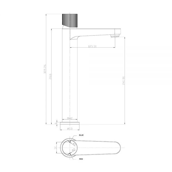 Apex Koko Black Tall Mono Basin Mixer Tap #3