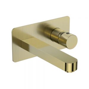 Apex Koko Brass Wall Mounted Basin Mixer Tap
