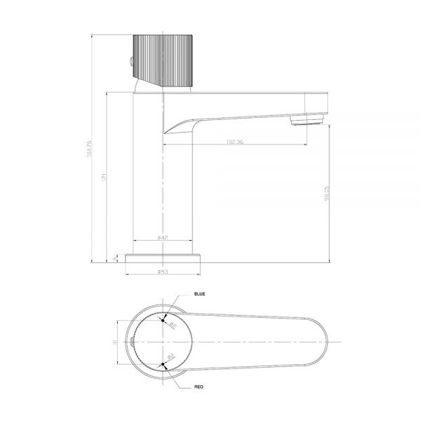 Apex Koko Bronze Mono Basin Mixer Tap #4