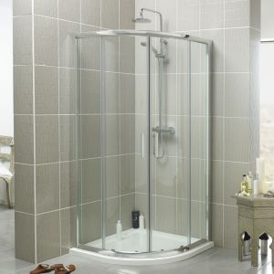 Kartell Koncept Chrome 900 x 900mm Two Door Shower Quadrant Enclosure