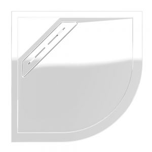 Kudos Connect2 Slip Resistant White 1000 x 1000 Quadrant Shower Tray