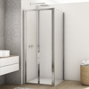 Kudos Divera Chrome 1000 Bifold Shower Door
