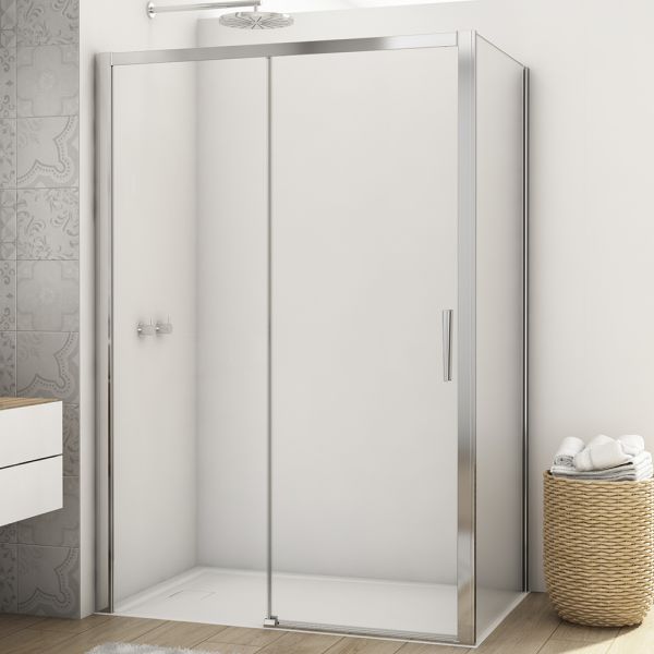 Kudos Divera Chrome 1400 Sliding Shower Door