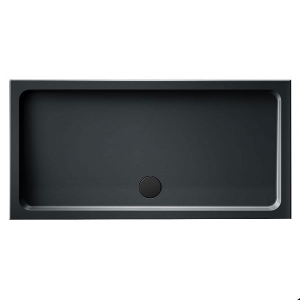 Kudos Kstone Slip Resistant Slate Grey 1600 x 800 Rectangular Shower Tray