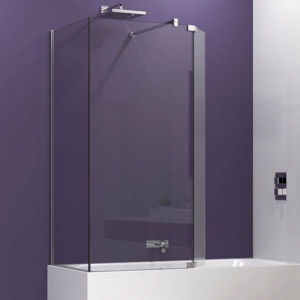 Kudos Ultimate 700 Over Bath Screen Shower Panel Chrome #3