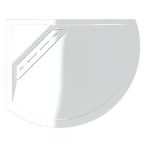Kudos Connect2 Left Hand Offset Curved Slip Resistant Shower Tray 1000 x 810mm C2T10081CLHTSR