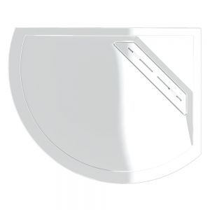 Kudos Connect2 White 1000 x 810 Curved Right Hand Shower Tray