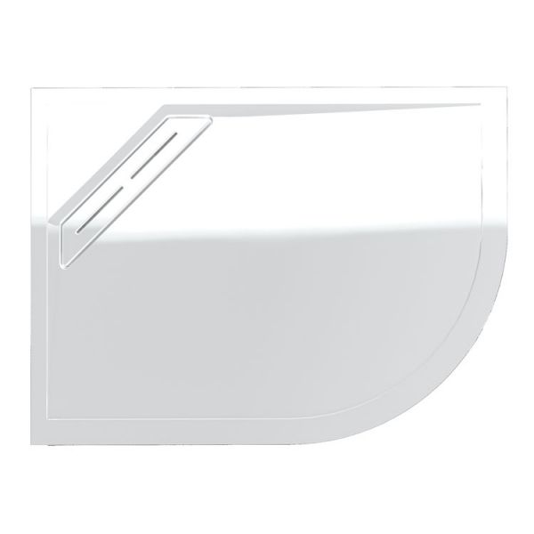 Kudos Connect2 Offset Quadrant Shower Tray 1000 x 800mm Left Hand C2TQ1080LH