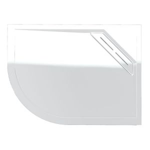 Kudos Connect2 Slip Resistant White 1200 x 800 Right Hand Offset Quadrant Shower Tray