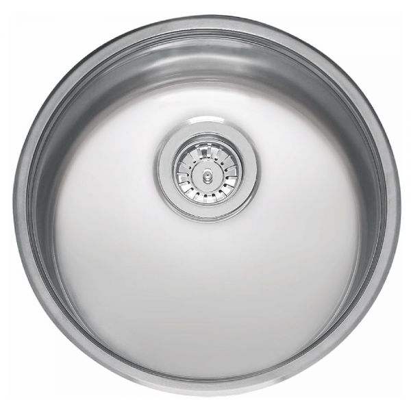 Reginox Round Single Bowl Stainless Steel Kitchen Sink 440 x 440 x 160mm