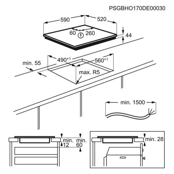 AEG 60cm Induction Hob IKB64401FB #4