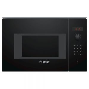 Bosch Serie 4 Black Built In Microwave 800W