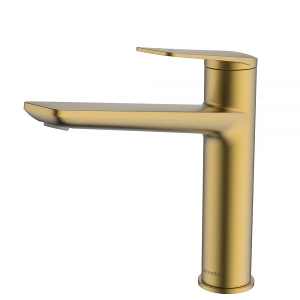 Clearwater Levant Single Lever Brushed Brass Monobloc Kitchen Sink Mixer Tap