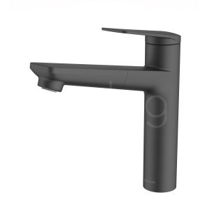 Clearwater Levant Single Lever Matt Black Pull Out Monobloc Kitchen Sink Mixer Tap