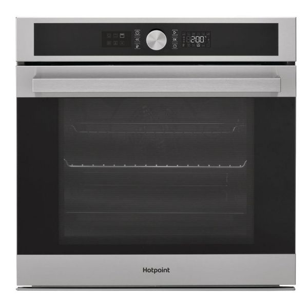 Hotpoint Class 5 60cm Black and Stainless Steel Built In Single Oven