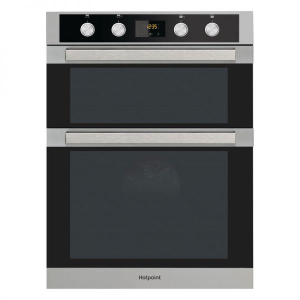 Hotpoint Class 5 60cm Black and Stainless Steel Built In Double Oven