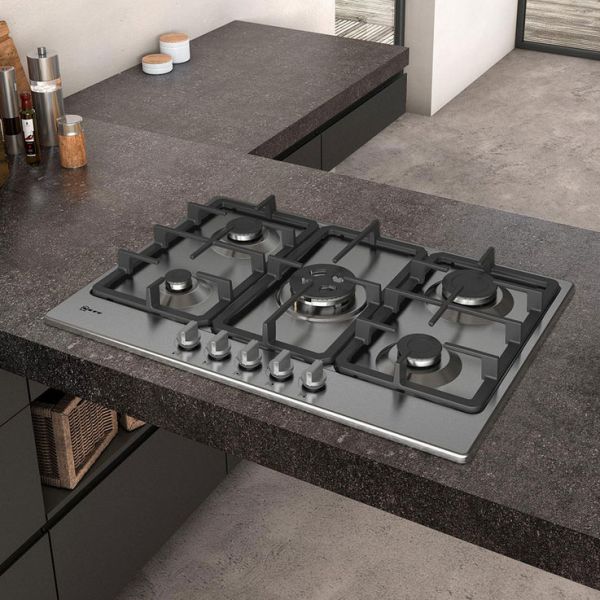 Neff N50 75cm Stainless Steel Built In Gas Hob #3