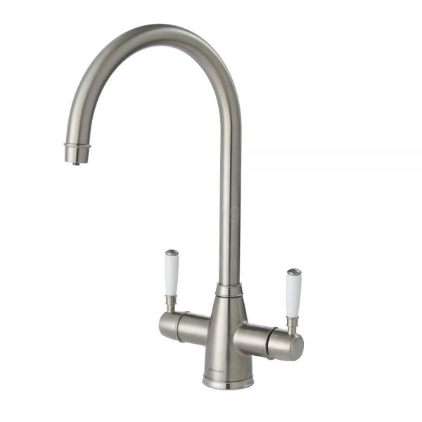 Clearwater Longdon Brushed Nickel 4 in 1 Boiling Hot Water Kitchen Mixer Tap