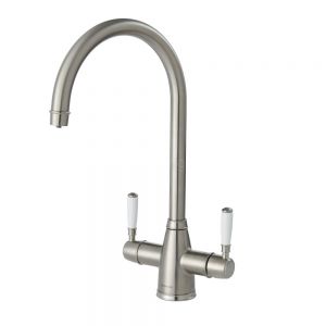 Clearwater Longdon Brushed Nickel 4 in 1 Boiling Hot Water Kitchen Mixer Tap